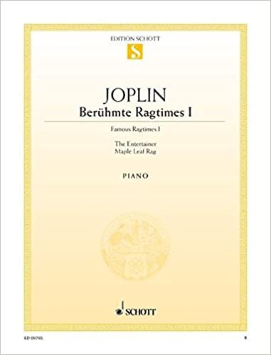 Berühmte Ragtimes: Band 1. Klavier. (Edition Schott Einzelausgabe) indir