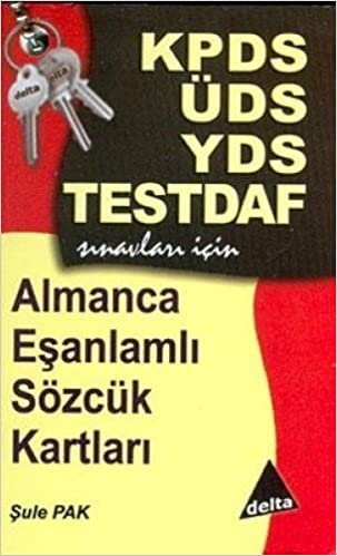 YDS TestDaf - Almanca Eşanlamlı Sözcük Kartları