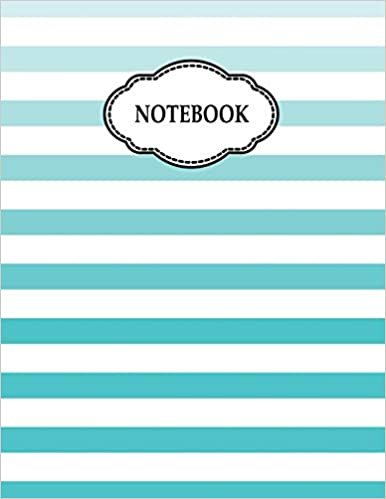 Notebook: Color Lines (8.5 x 11 Inches) - 110 Pages indir