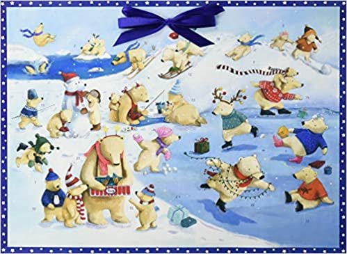Wand-Adventskalender - Fröhliche Eisbären-Weihnacht