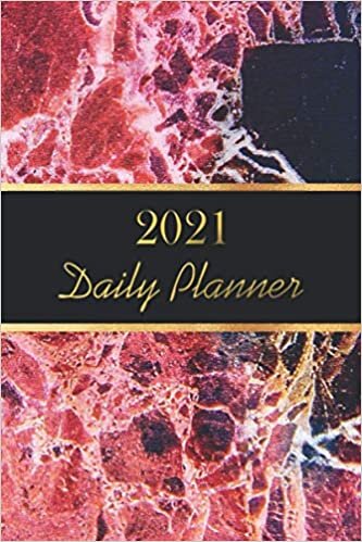 2021 Daily Planner: 12 Month Daily Agenda Schedule Hourly & To Do List|12 Month Daily Purse Calendar 2021 Black and Gold Cover|Marble Design Daily ... 2021|Marble Cover Daily Purse Planner 2021 indir