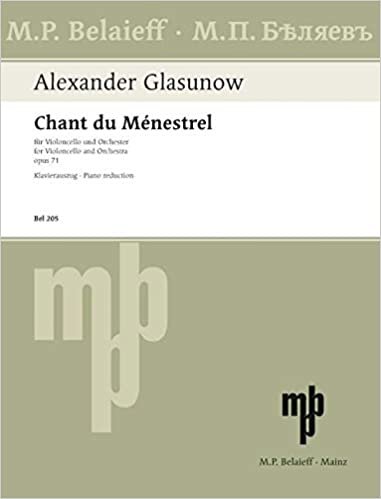 Chant du Ménestrel: für Violoncello und Orchester. op. 71. Violoncello und Orchester. Klavierauszug mit Solostimme.