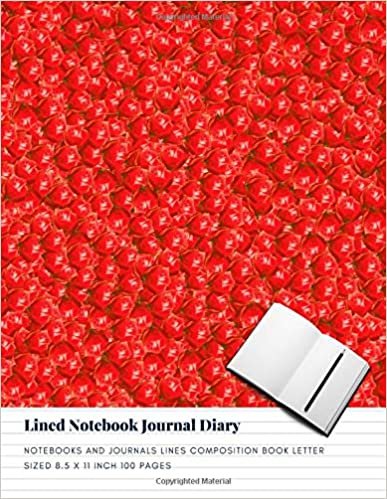 Lined Notebook Journal Diary: Notebooks And Journals Lines Composition Book Letter sized 8.5 x 11 Inch 100 Pages (Volume 4) indir