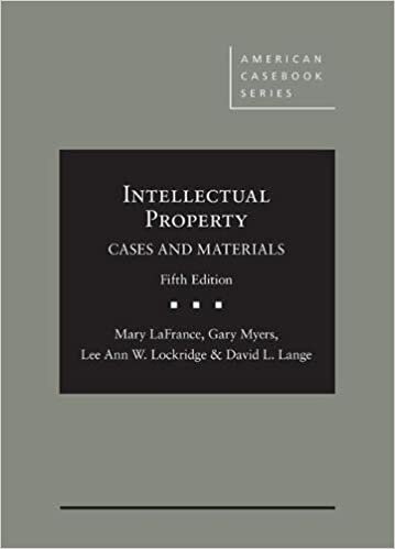 Intellectual Property (American Casebook Series)