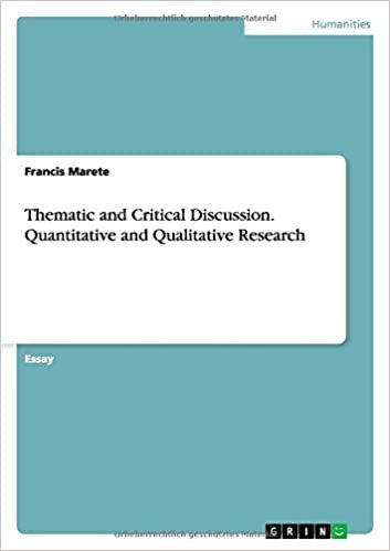 Thematic and Critical Discussion. Quantitative and Qualitative Research indir