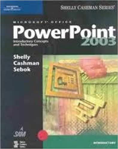 Microsoft PowerPoint 11: Introductory Concepts and Techniques