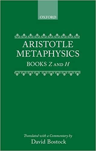 Metaphysics: Books Z and H (Clarendon Aristotle Series): Bks. Z & H