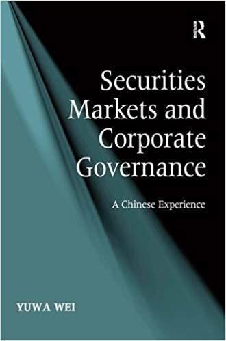Securities Markets and Corporate Governance: A Chinese Experience