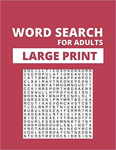 Word Search for Adults Large Print: 200 Unique Word Searches