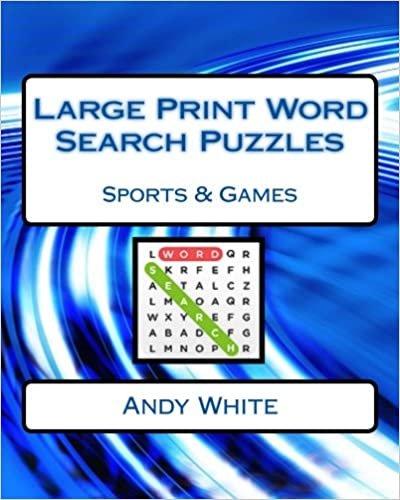 Large Print Word Search Puzzles Sports & Games