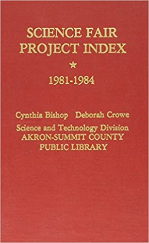 Science Fair Project Index 1981-1984