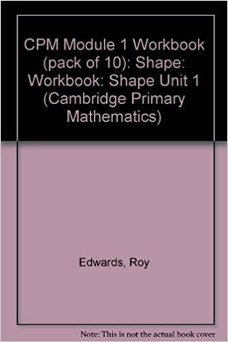 CPM Module 1 Workbook (pack of 10): Shape (Cambridge Primary Mathematics): Workbook: Shape Unit 1 indir