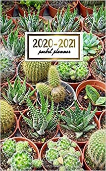 2020-2021 Pocket Planner: Nifty Two-Year (24 Months) Monthly Pocket Planner and Agenda | 2 Year Organizer with Phone Book, Password Log & Notebook | Funky Cactus & Cacti Pattern