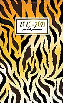 2020-2021 Pocket Planner: 2 Year Pocket Monthly Organizer & Calendar | Cute Two-Year (24 months) Agenda With Phone Book, Password Log and Notebook | Pretty Jungle Tiger Pattern
