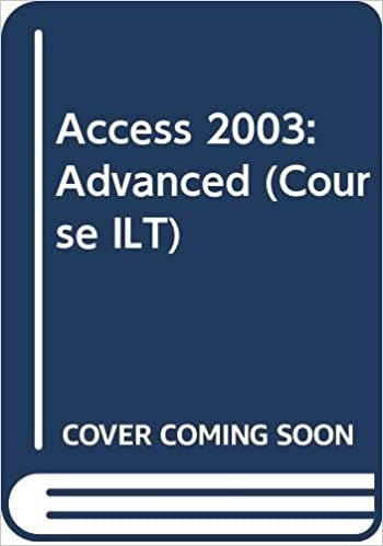 Microsoft Access 2003: Advanced (Course ILT Series)