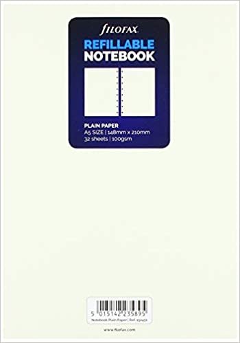 Filofax A5 Notebook Plain Paper Refill