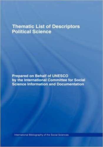 Thematic List of Descriptors - Political Science