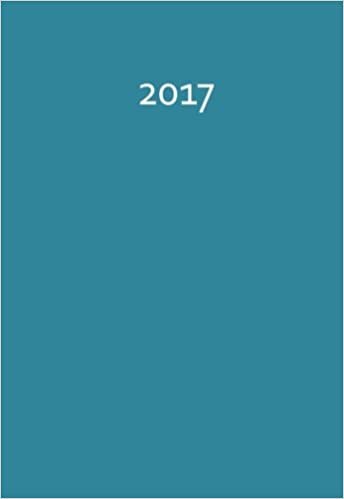 Mini Kalender 2017 - petrol: ca. DIN A6, 1 Woche pro Seite