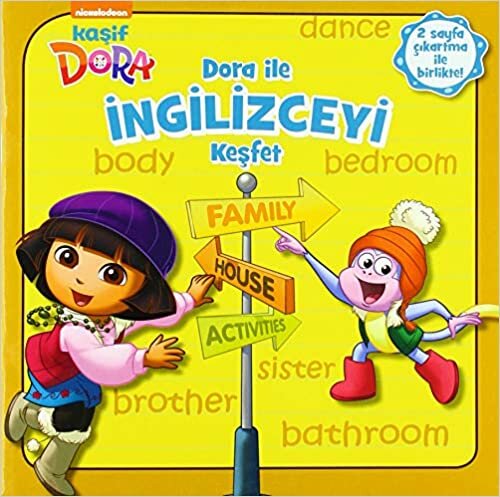 Kaşif Dora - Dora İle İngilizceyi Keşfet: 2 Sayfa Çıkartma İle Birlikte!