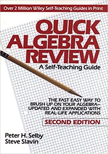 Quick Algebra Review: A Self-Teaching Guide, 2nd Edition: Second Edition (Wiley Self-Teaching Guides): 165