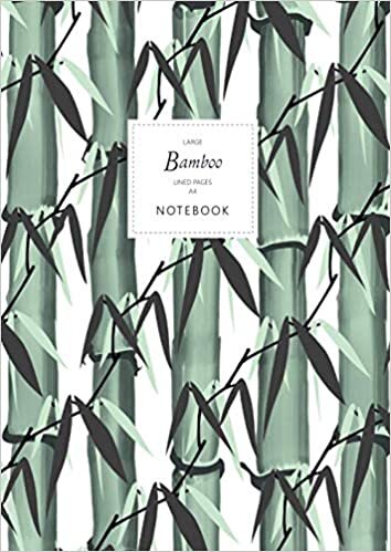 Bamboo Notebook - Lined Pages - A4 - Large: (White Edition) Notebook 192 lined pages (A4 / 8.27x11.69 inches / 21x29.7cm)