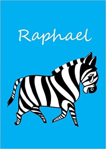 Malbuch / Notizbuch / Tagebuch - Raphael: DIN A4 - blanko - Zebra
