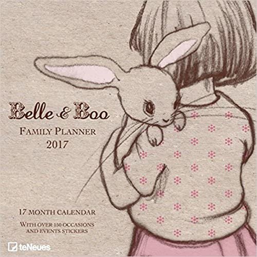2017 Belle & Boo Family Planner - teNeues Grid Calendar - 30 x 30 cm indir