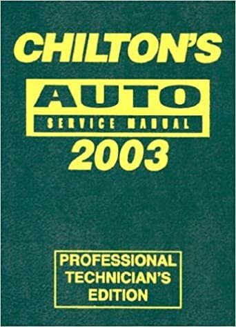Chilton's Automotive Service Manual, 1999-2003 - Annual Edition (CHILTON'S AUTO SERVICE MANUAL)