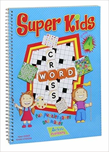 4.Sınıf Super Kids - İngilizce Öğreten Zeka Oyunları: İngilizce Eğlenceli Bulmacalar ve Oyunlar ve Labirentler