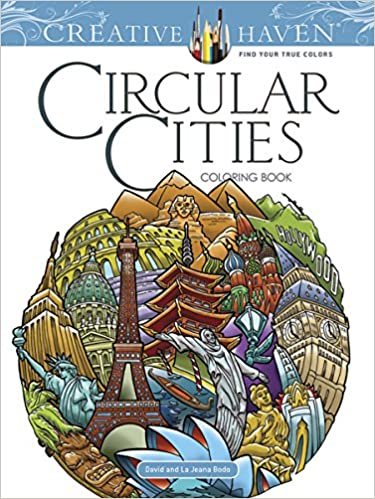 Creative Haven Circular Cities Coloring Book (Adult Coloring)