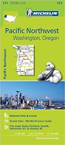 Pacific Northwest Zoom Map 171 (Michelin Zoom Maps)