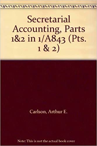 Secretarial Accounting, Parts 1&2 in 1/A843: Pts. 1 & 2 indir