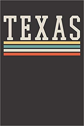 Notebook: Texas US Country Traveler Vacation Retro Gift Dot Grid 6x9 120 Pages