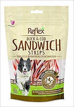Reflex Duck Sandwich Strips Ördek Çubuk Doğal Köpek Ödülü 80 gr