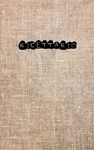 Ricettario: ricettario da scrivere | ricettario cucina