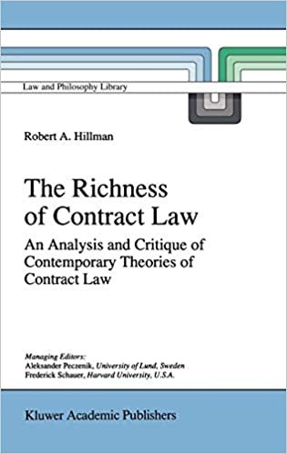 The Richness of Contract Law: An Analysis and Critique of Contemporary Theories of Contract Law (Law and Philosophy Library (28), Band 28)