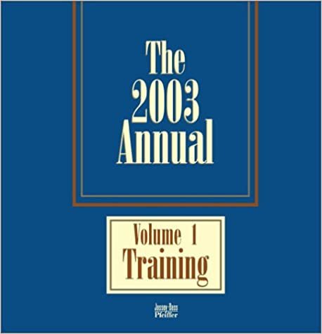 The 2003 Annual: Training: Volume 1