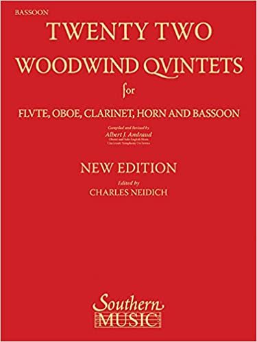 22 Woodwind Quintets - New Edition: Bassoon Part