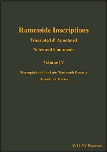Ramesside Inscriptions: Volume 4: Translated and Annotated, Notes and Comments Merenptah and the Late Nineteenth Dynasty: Vol 4 (Ramesside Inscriptions Notes)