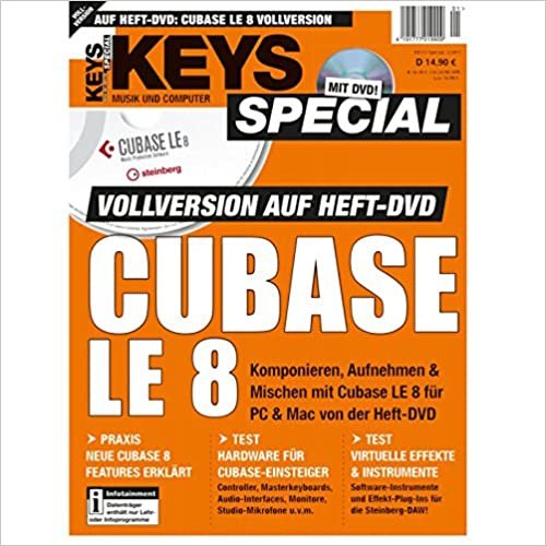 Cubase LE 8 Vollversion Keys Special 2/2015 indir