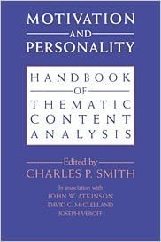 Motivation and Personality: Handbook of Thematic Content Analysis indir
