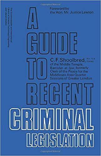 A Guide to Recent Criminal Legislation: Pergamon Modern Legal Outlines indir