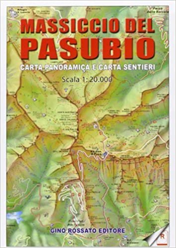 Carta panoramica delle piccole Dolomiti e Prealpi vicentine 1:20.000. Con carta sentieri massiccio del Pasubio indir