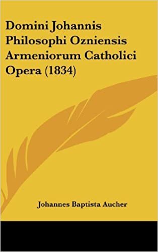 Domini Johannis Philosophi Ozniensis Armeniorum Catholici Opera (1834) indir
