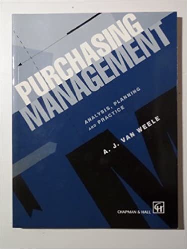 Purchasing Management: Analysis, Planning and Practice