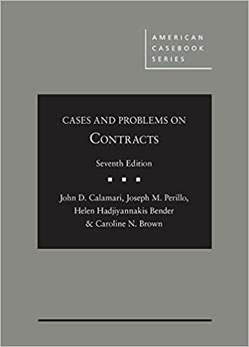 Cases and Problems on Contracts - CasebookPlus (American Casebook Series)