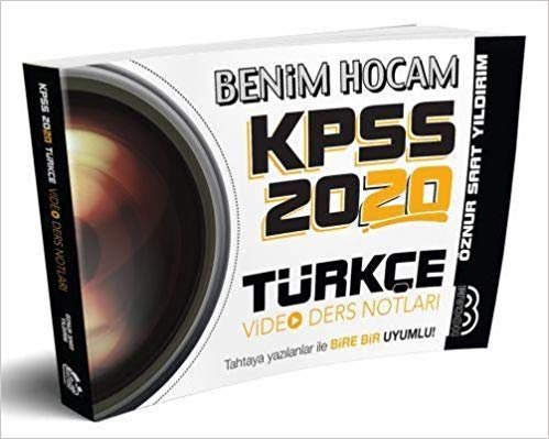 Benim Hocam 2020 KPSS Türkçe Video Ders Notları indir