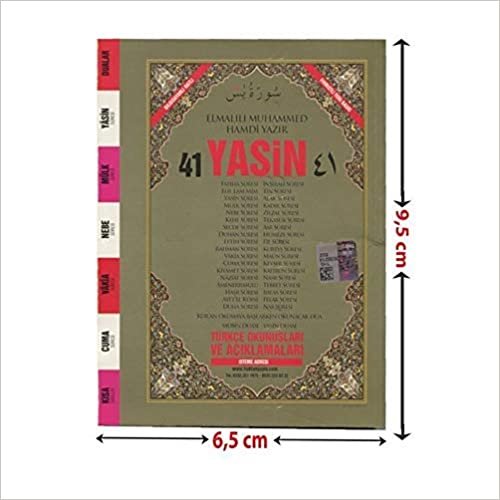 41 Yasin Arapça ve Türkçe Okunuşlu Mealli Fihristli (Mini Boy): Bilgisayar Hatlı - Açıklamalı Meali - Renkli
