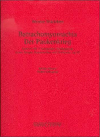 Der Paukerkrieg "Batrachomyomachia": op. 55. 2 Pauken (Schlagzeug), Solo, Kammerchor und Orchester. Pauke.