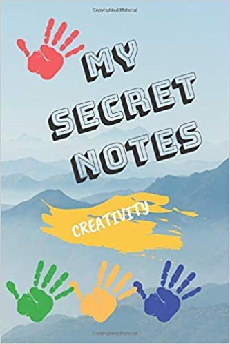 My secret notes: Personal Diary, Journal, Notebook (100 Pages, 6 sections, lines, black and white 6 x 9)
